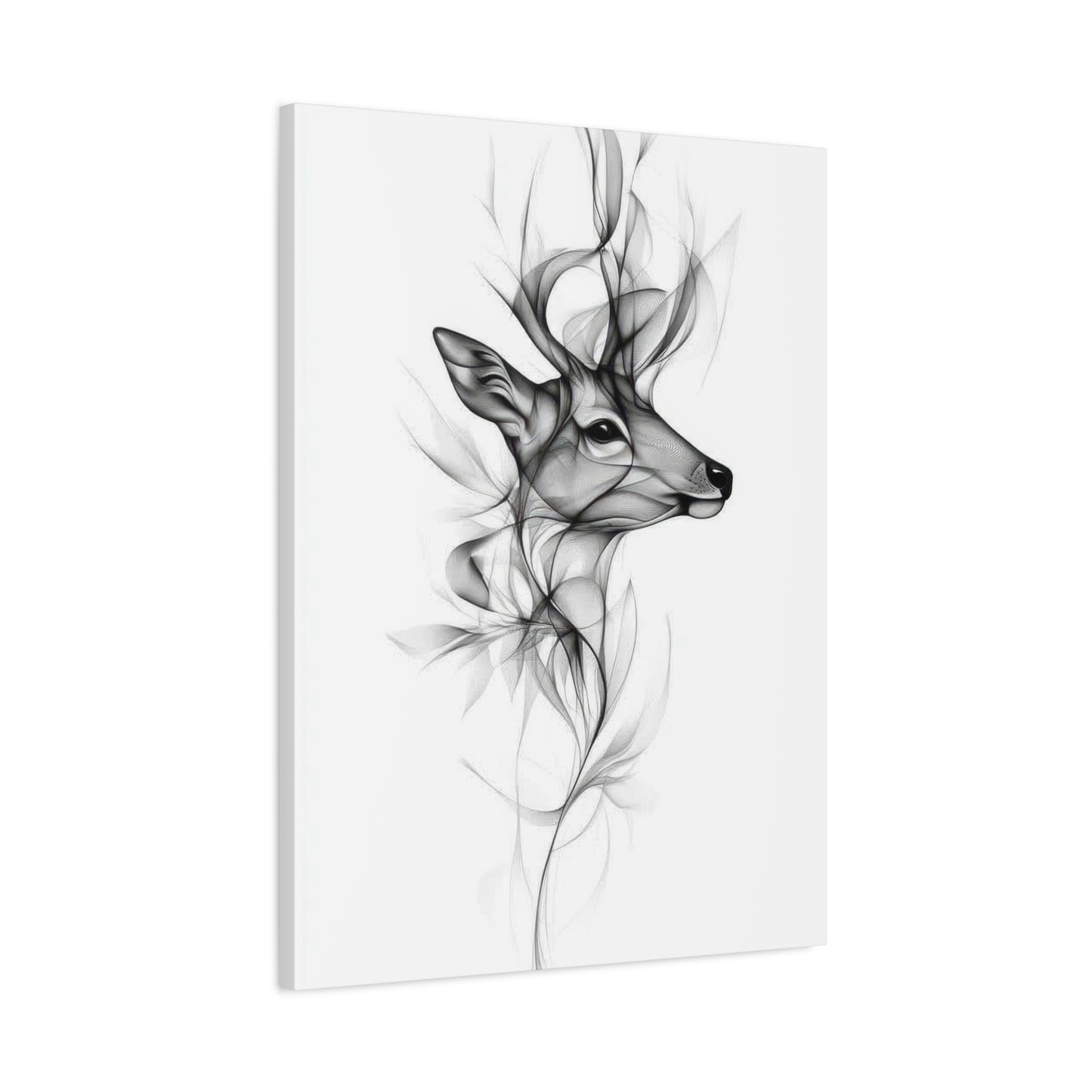 Deer Grey Wall Art & Canvas Prints