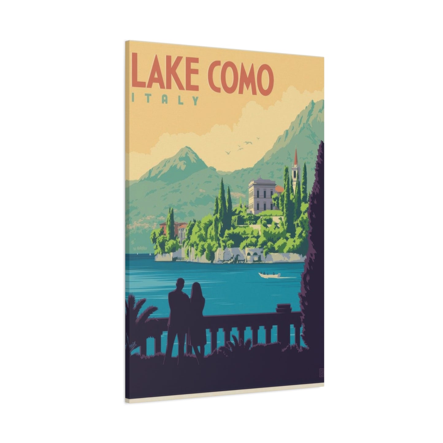 Lake Como Italy Vintage View Wall Art & Canvas Prints