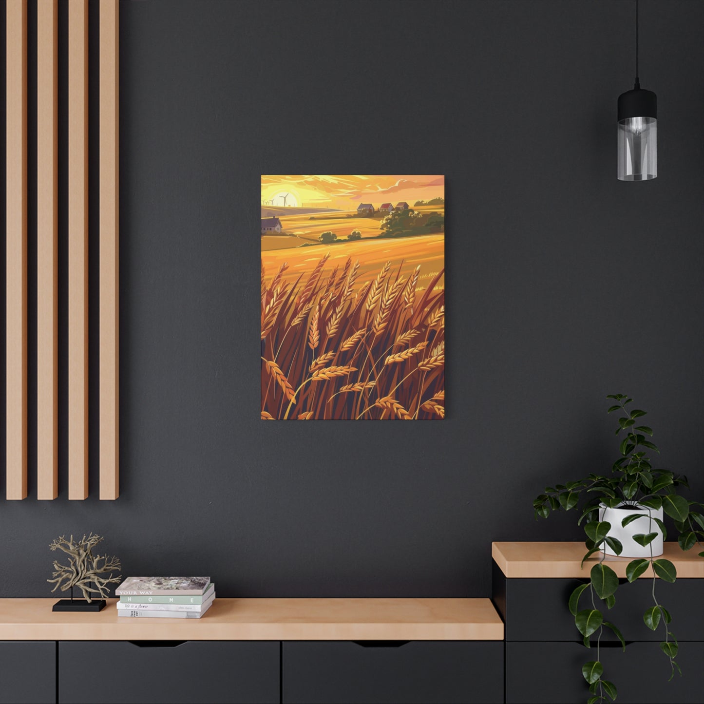 Golden Wheat Fields Countryside Wall Art & Canvas Prints