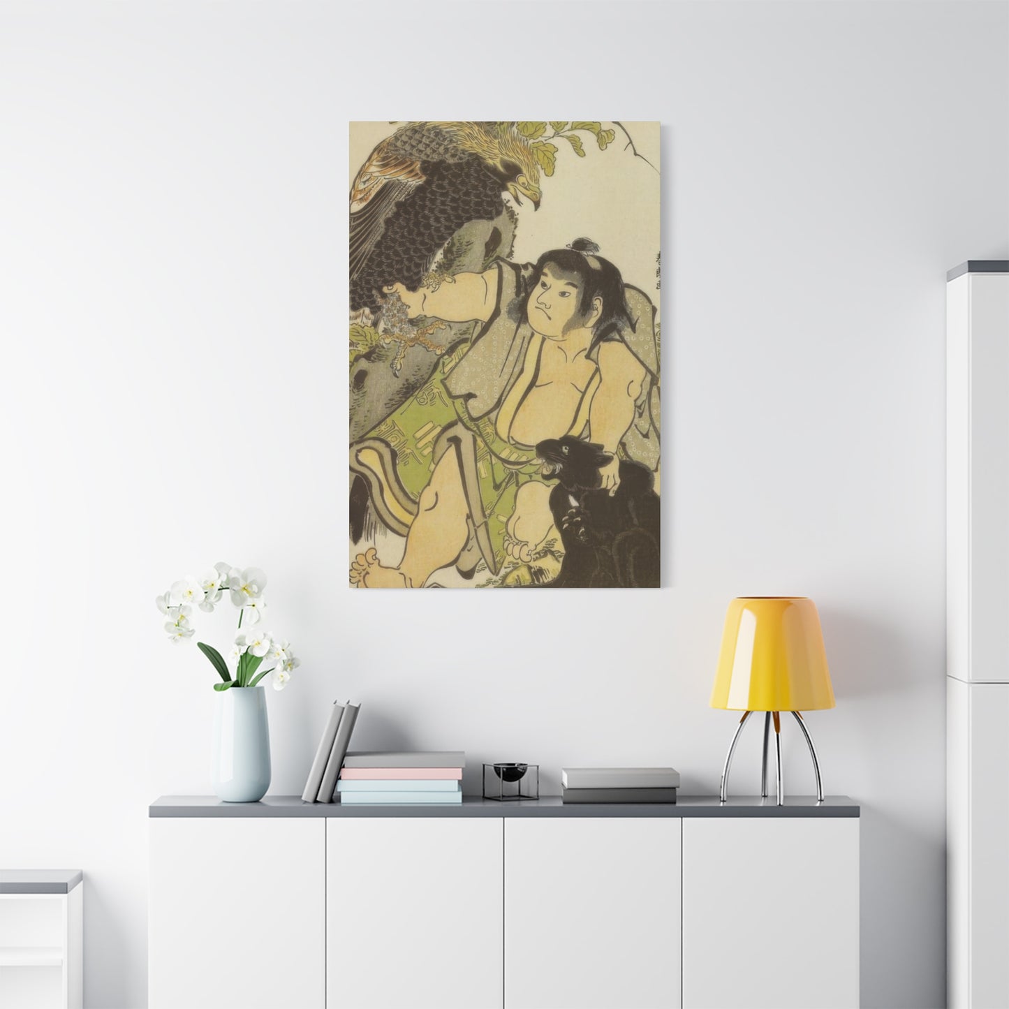 Katsushika Hokusai Kintaro And The Wild Animals Wall Art & Canvas Prints