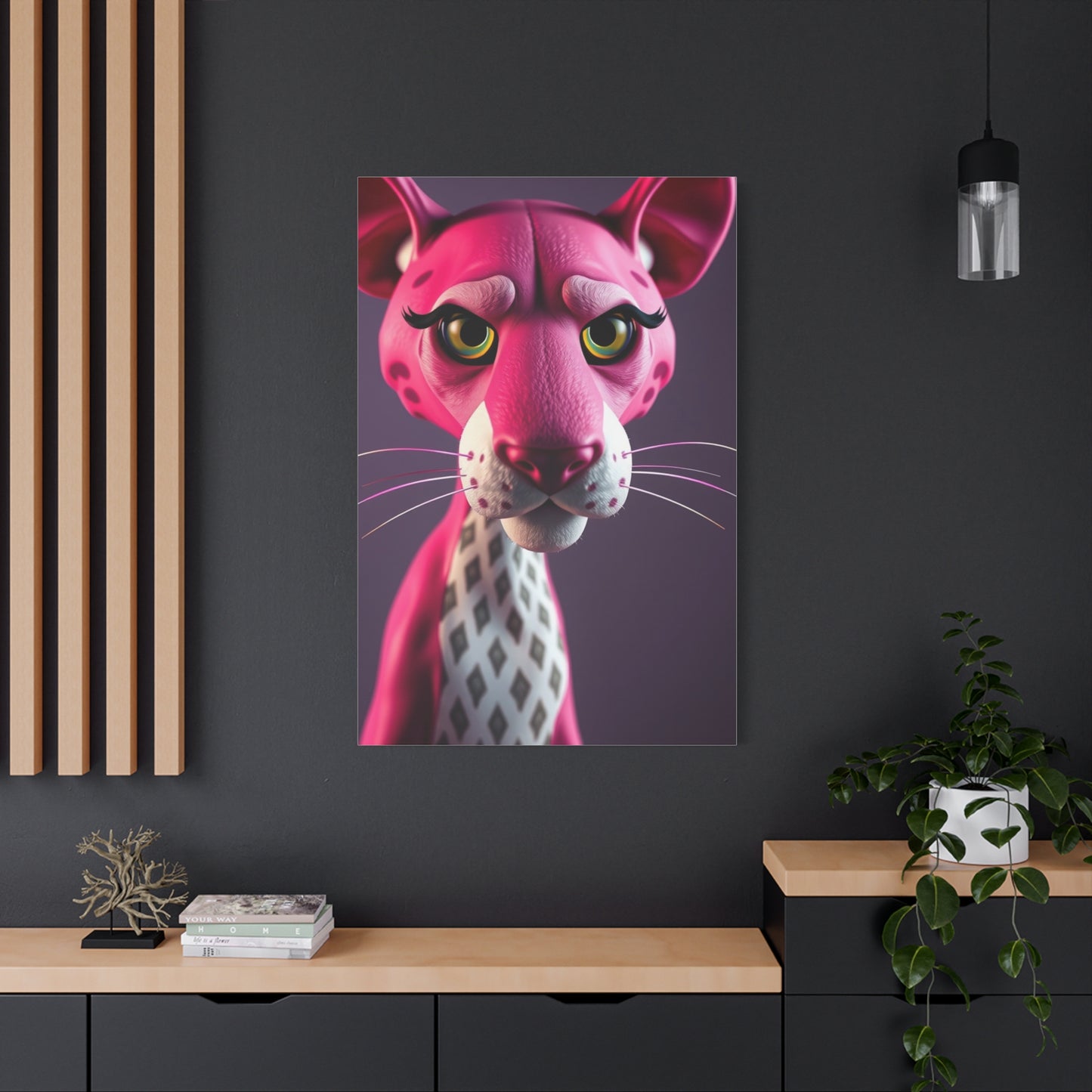 Panther Rose Reverie Wall Art & Canvas Print