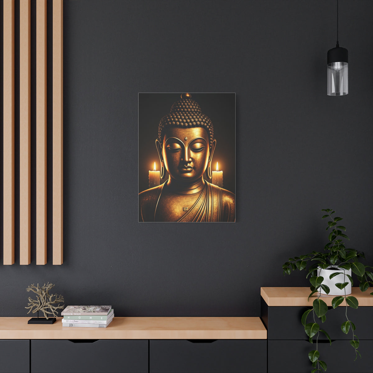Candlelight Serenity Buddha Wall Art & Canvas Prints
