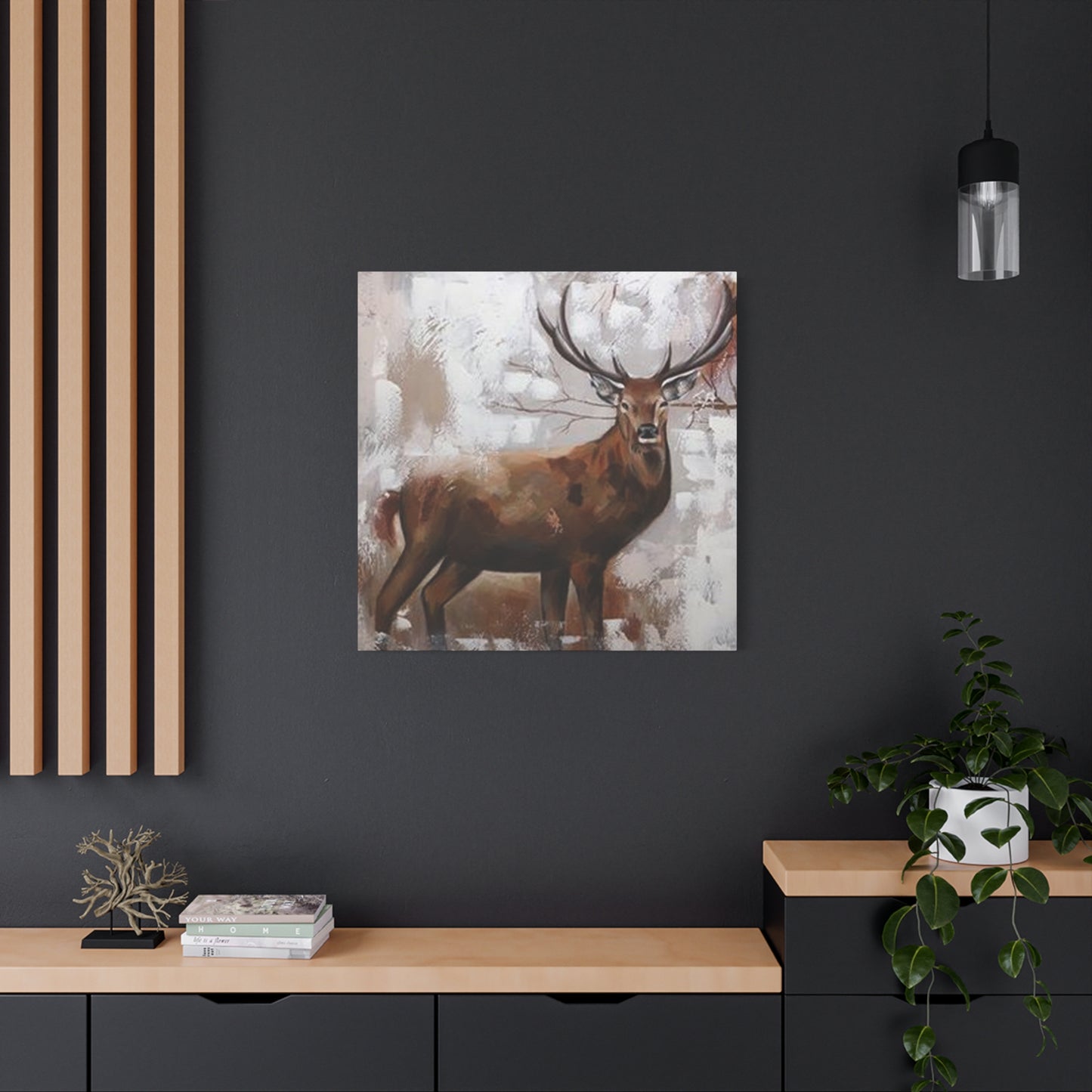 Handmade Reindeer Painting Wall Art & Canvas Prints