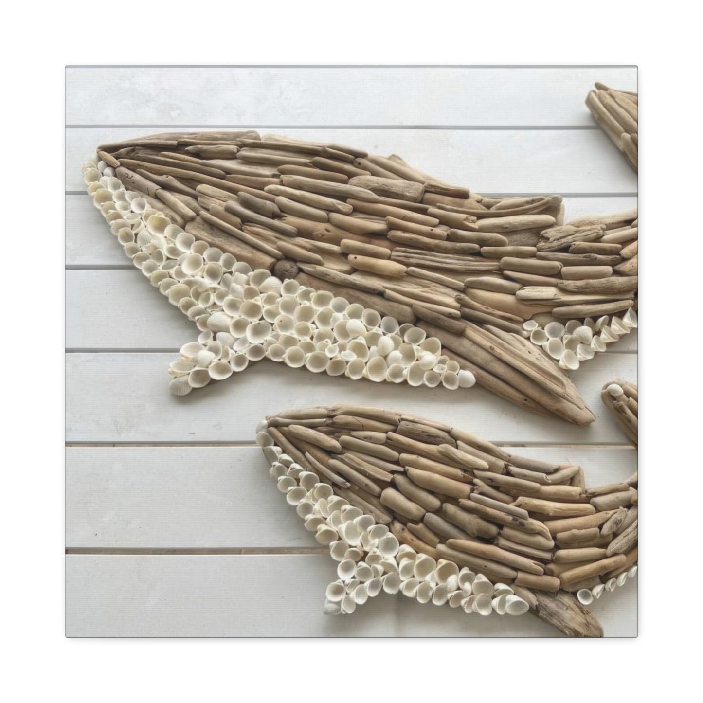 Driftwood Whales Wall Art & Canvas Prints