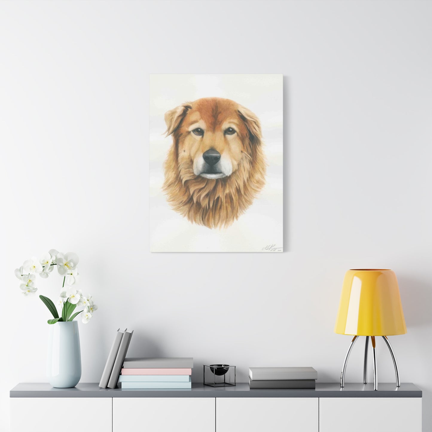 Grace Pop Furry Dog Wall Art & Canvas Prints
