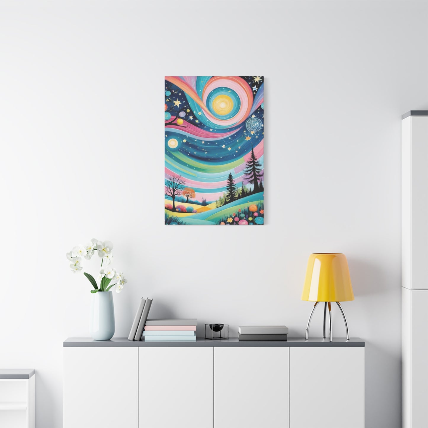 Twirly Sky Vibrant Wall Art & Canvas Prints