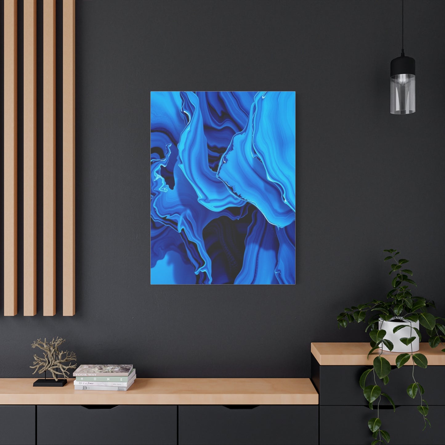 Blue Abstract Art Supreme Gallery Wall Art & Canvas Print
