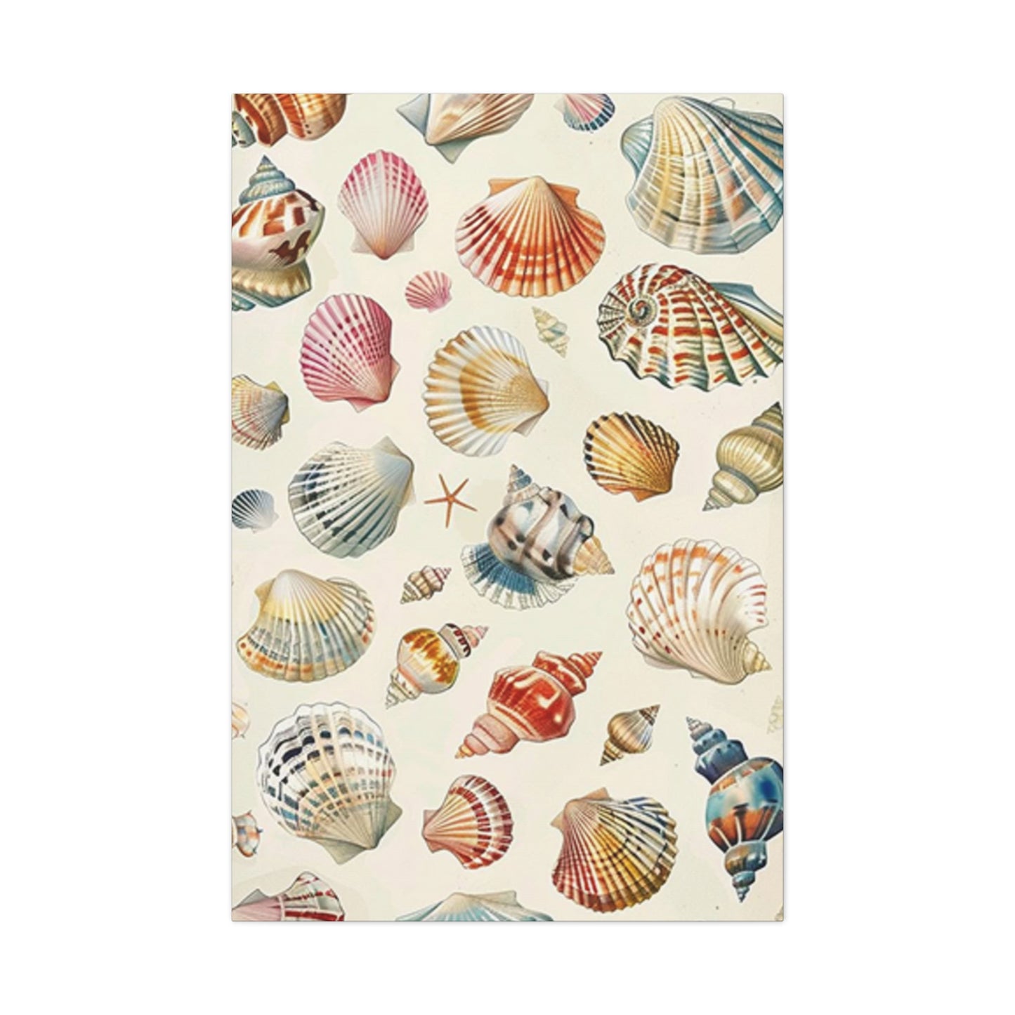 Colorful Shell Painting Wall Art & Canvas Prints