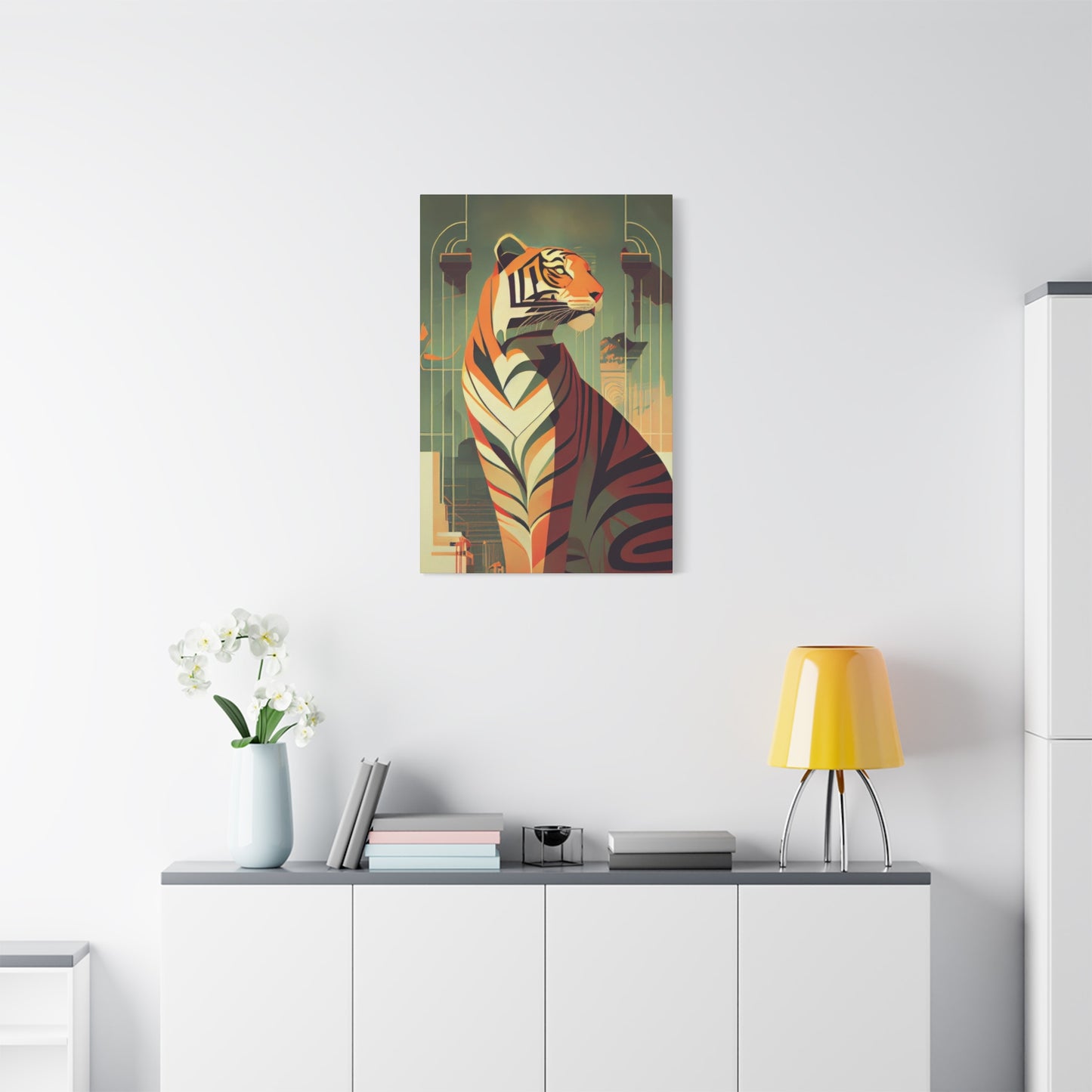 Tiger Posing Portrait Deco Wall Art & Canvas Prints