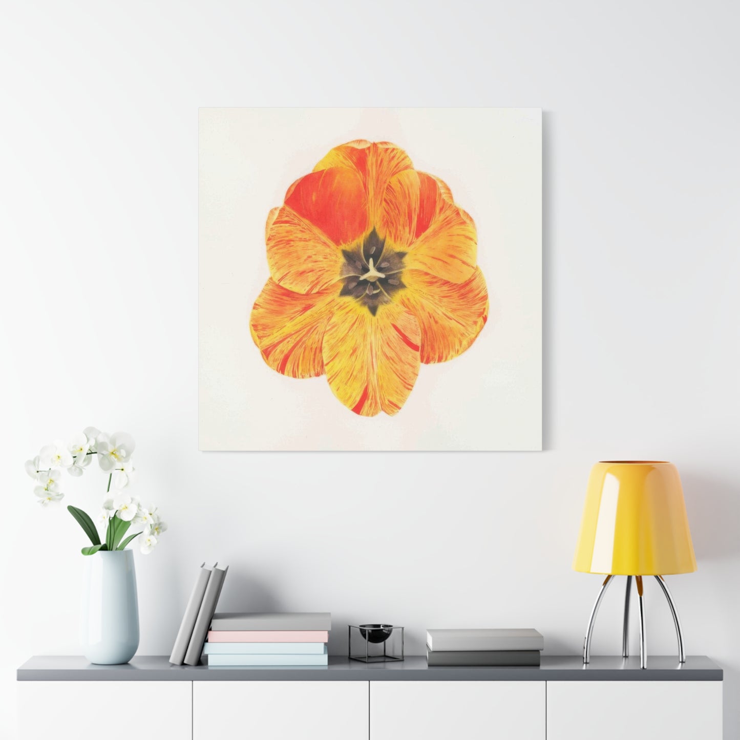 Grace Popp Orange Flower Head Wall Art & Canvas Prints