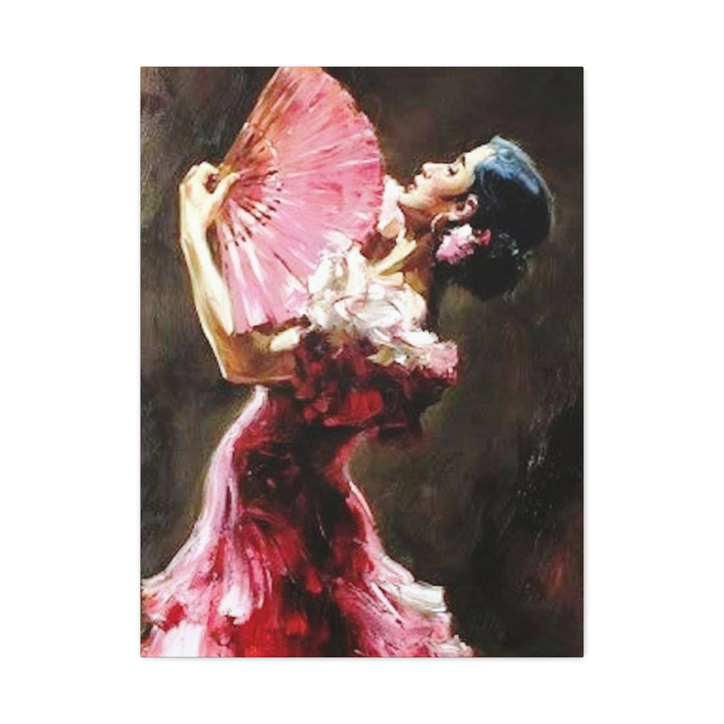 Spain Traditional Pink Dance Wear Wall Art & Canvas Prints