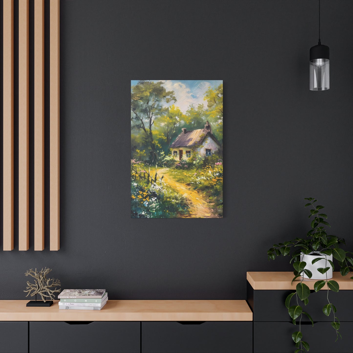 Greenery Cottage Countryside Wall Art & Canvas Prints