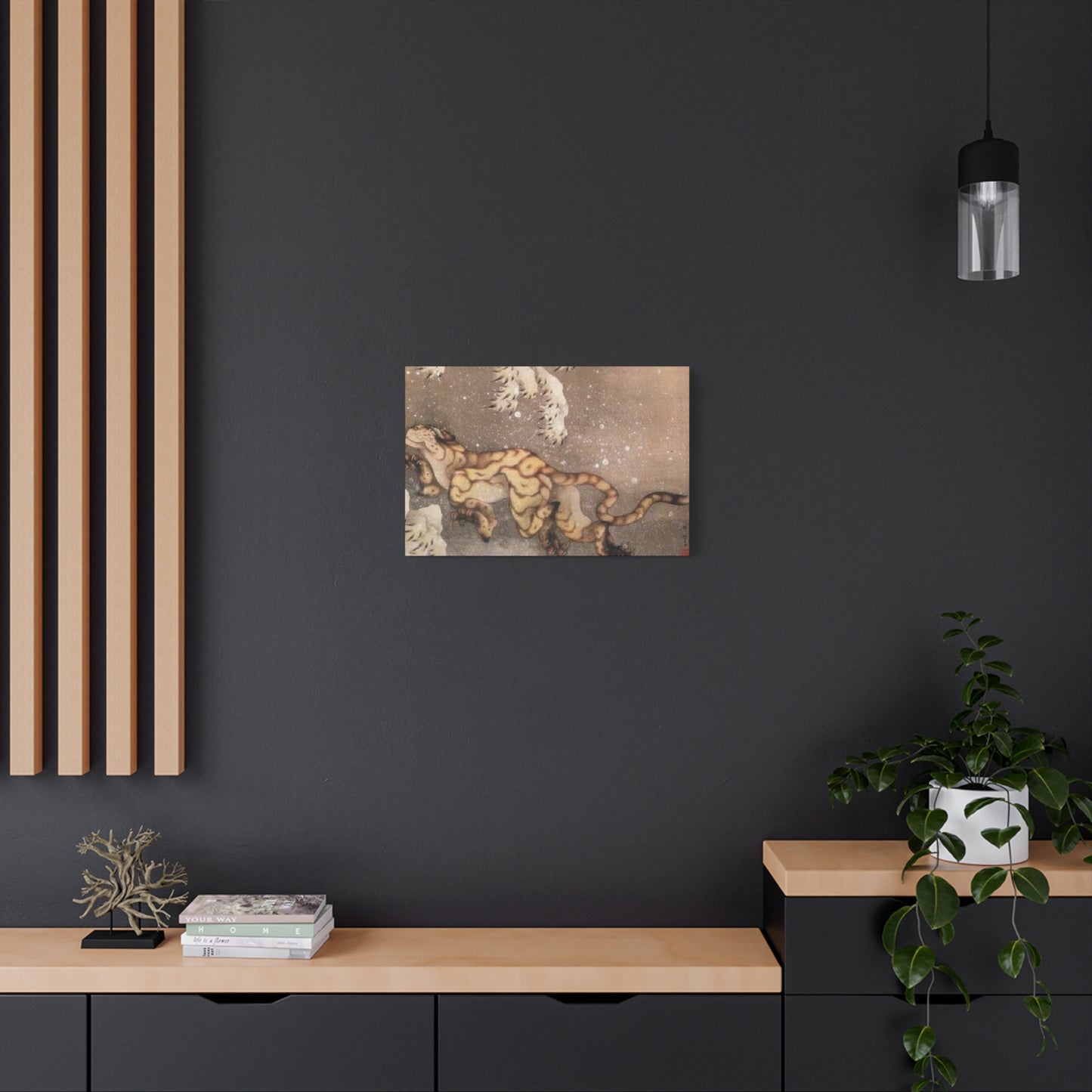 Katsushika Hokusai Old Tiger In The Snow Wall Art & Canvas Prints