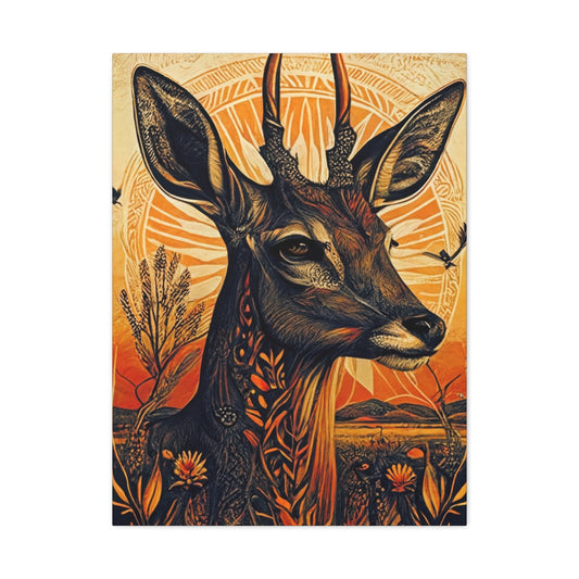 Deer Flora Wall Art & Canvas Prints