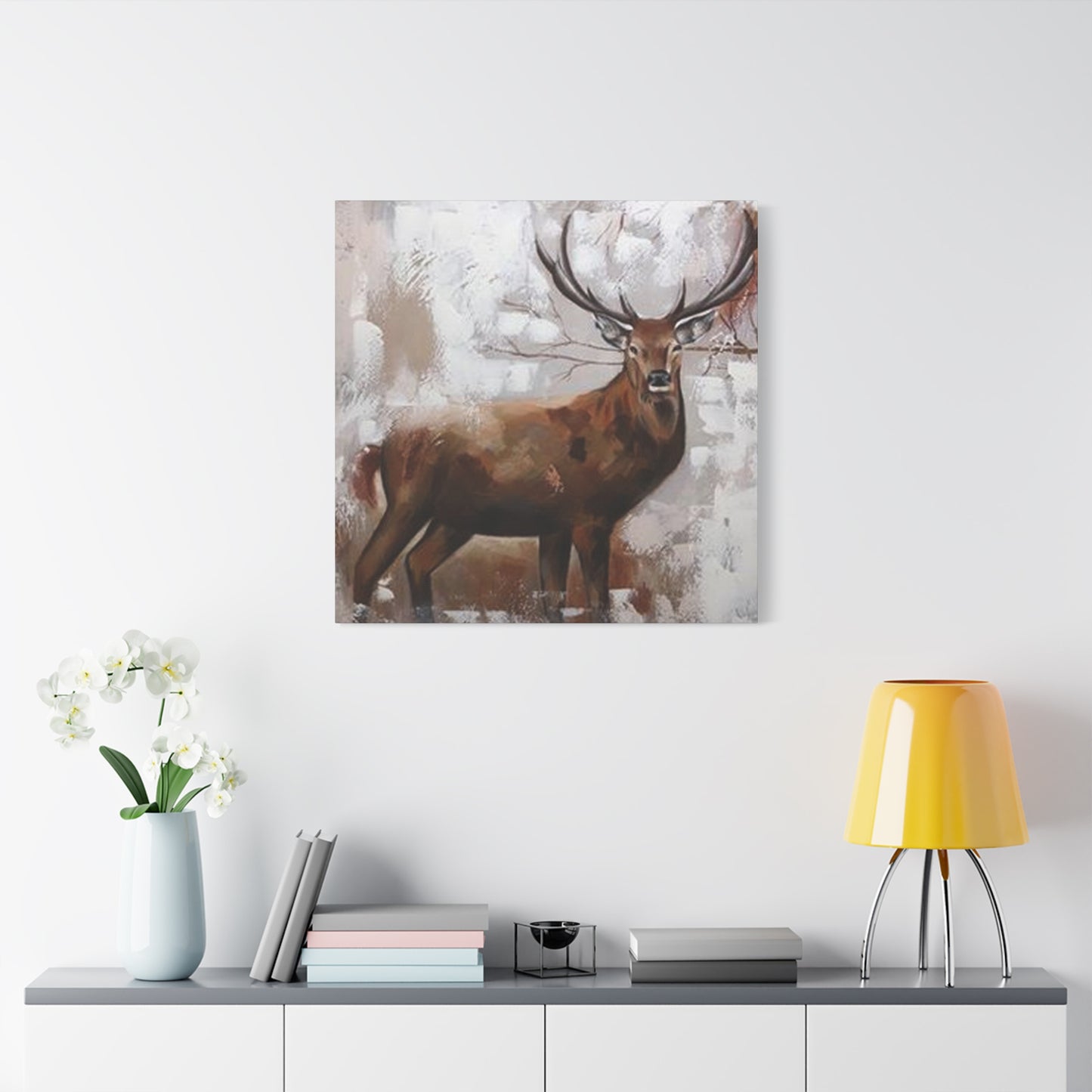 Handmade Reindeer Painting Wall Art & Canvas Prints