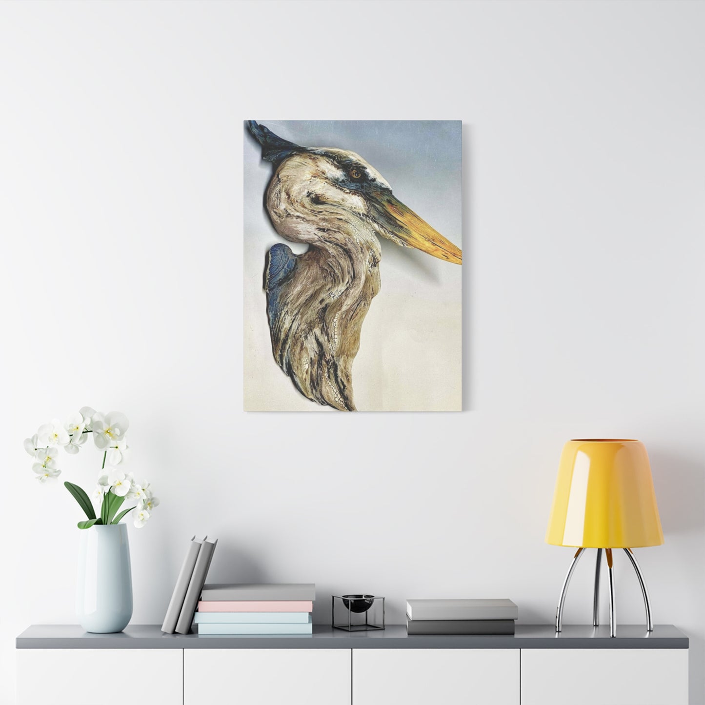 Driftwood Crane 2 Wall Art & Canvas Prints