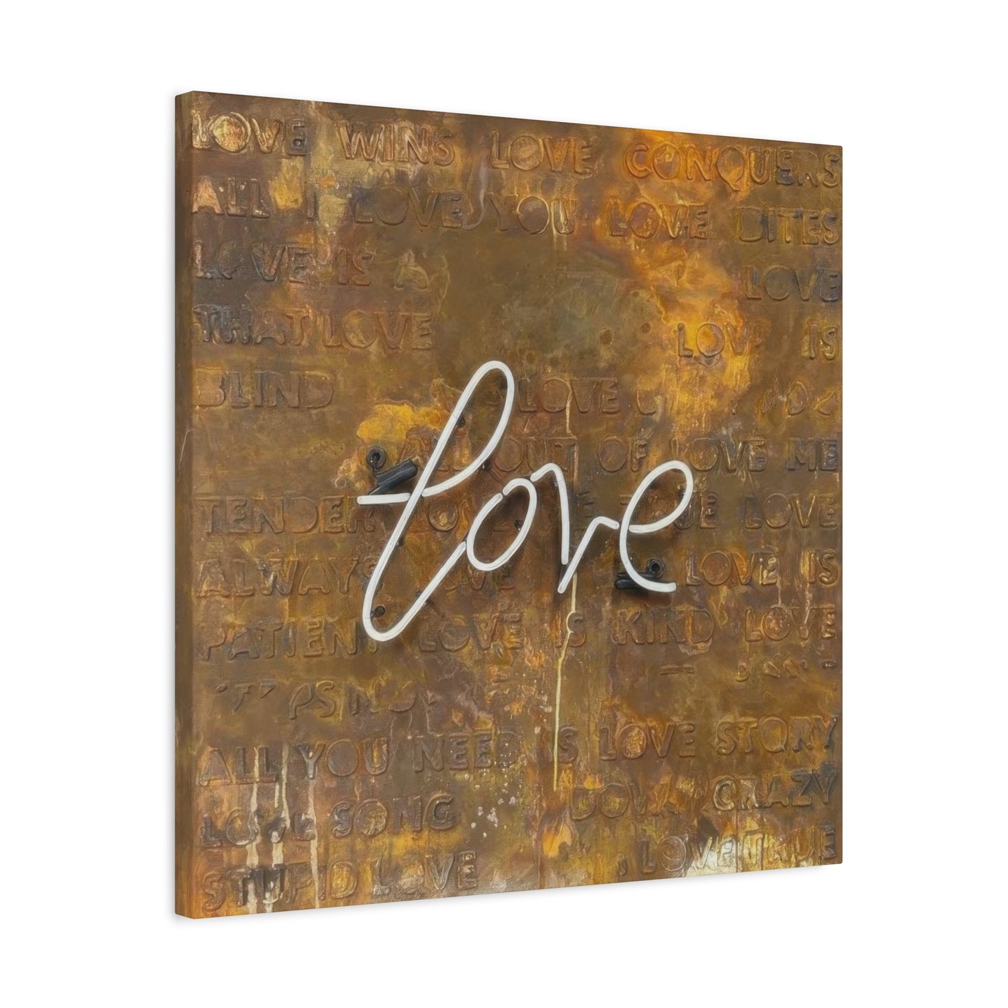 Kent Youngstrom Neon Rust Love Wall Art & Canvas Prints