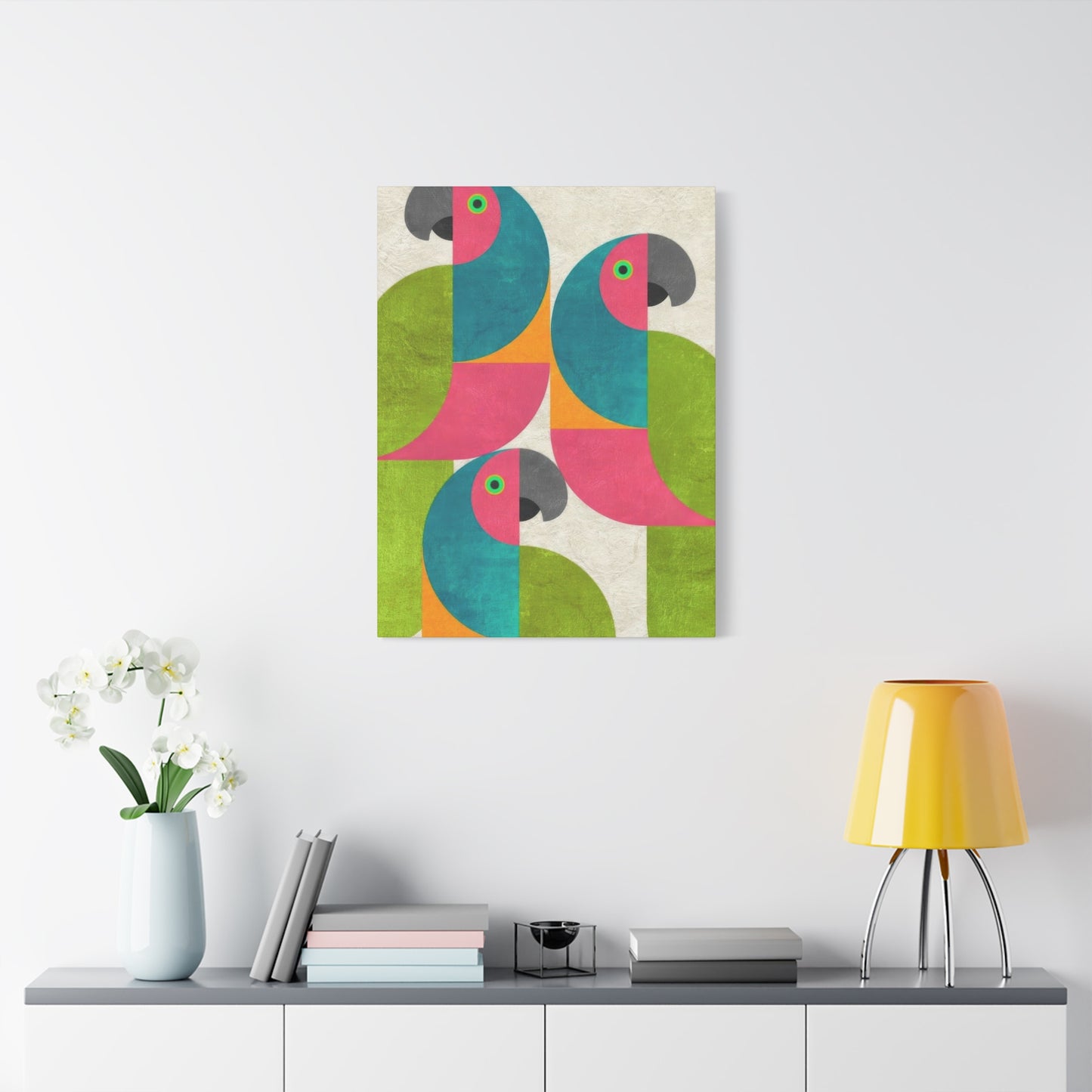 Parrot Abstract Colorful Wall Art & Canvas Prints