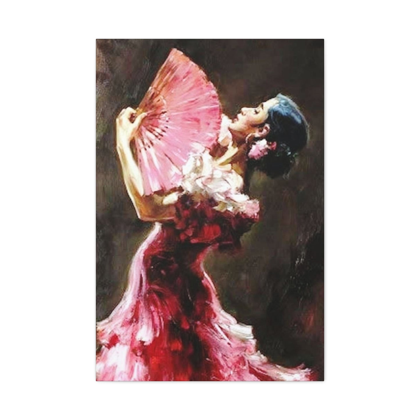 Spain Traditional Pink Dance Wear Wall Art & Canvas Prints