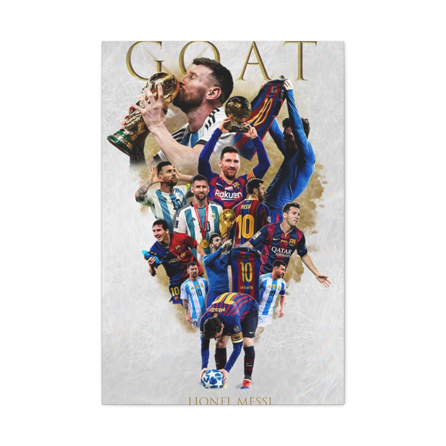 Leonel Messi The GOAT Wall Art & Canvas Prints