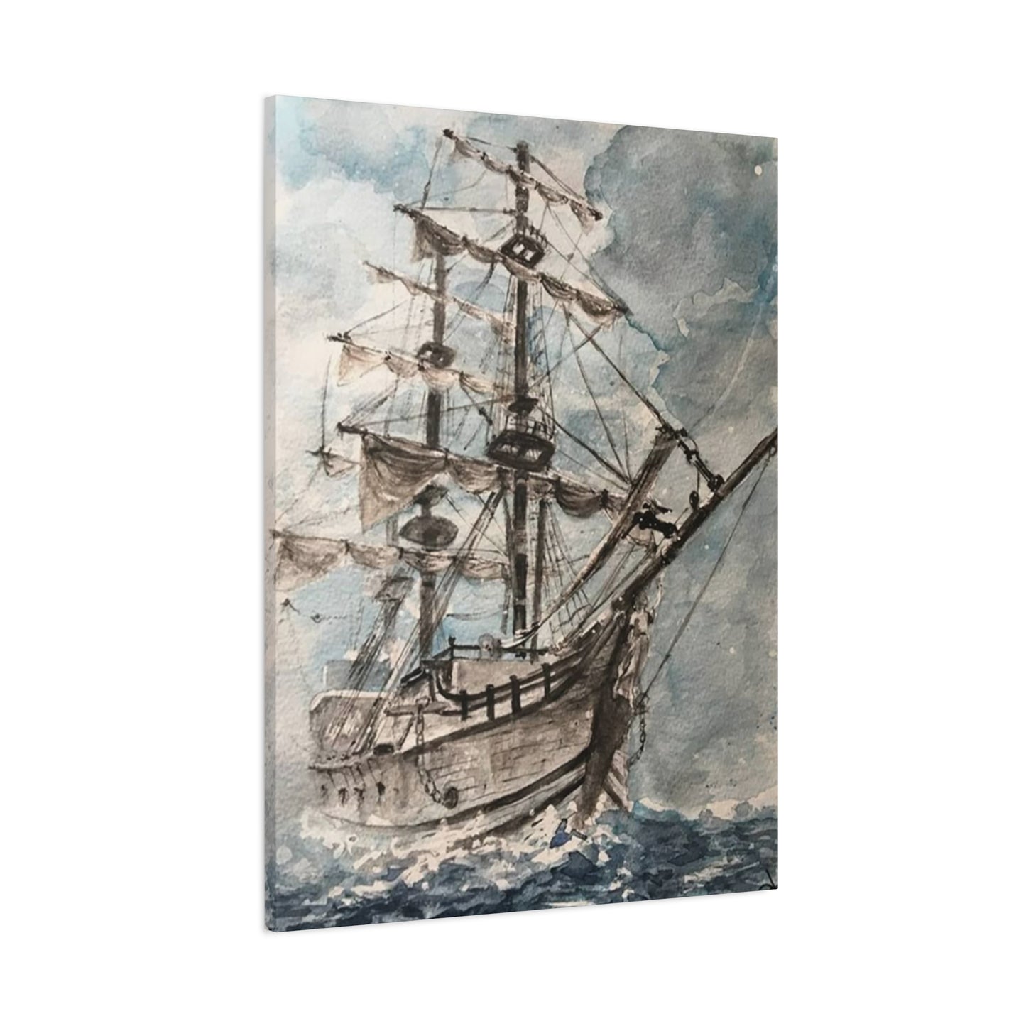 Large Ship Sailing In Ocean Wall Art & Canvas Prints