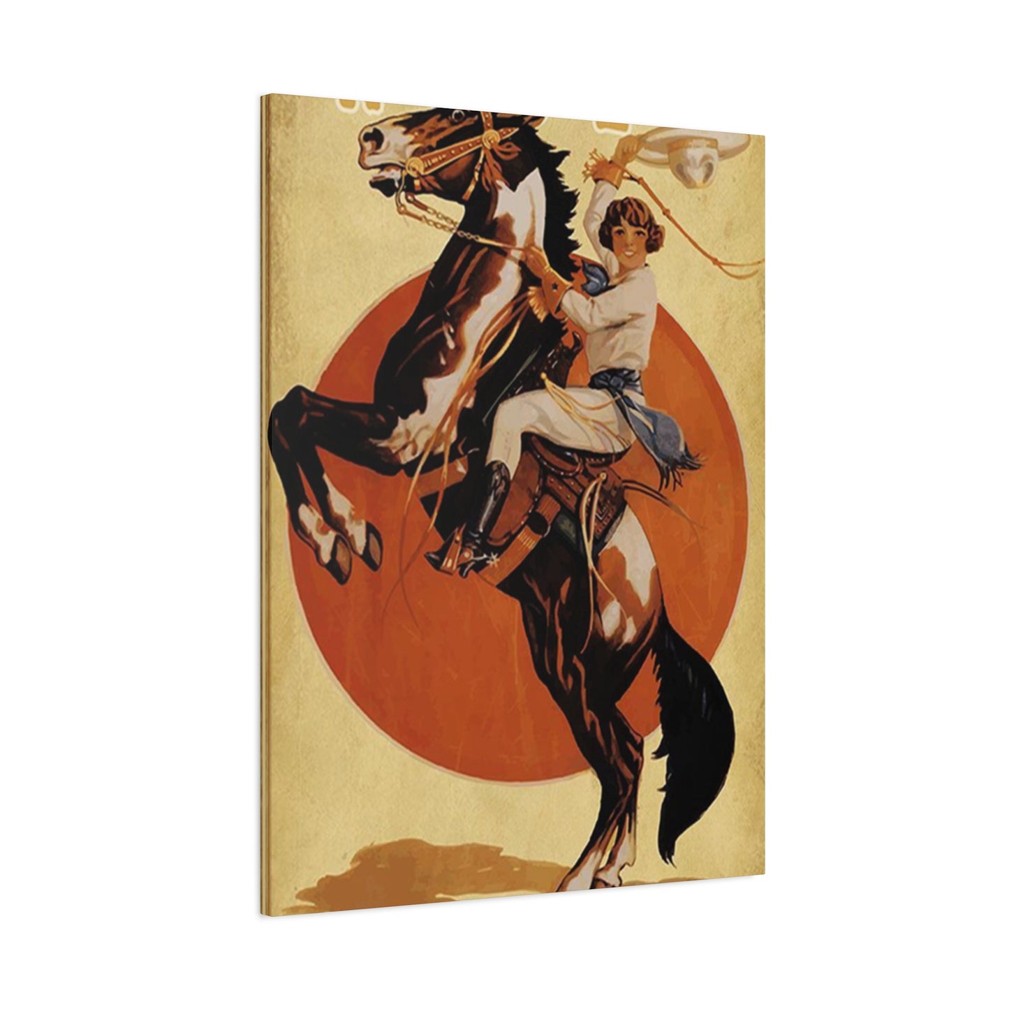 Girl Riding Horse Poster Wall Art & Canvas Prints