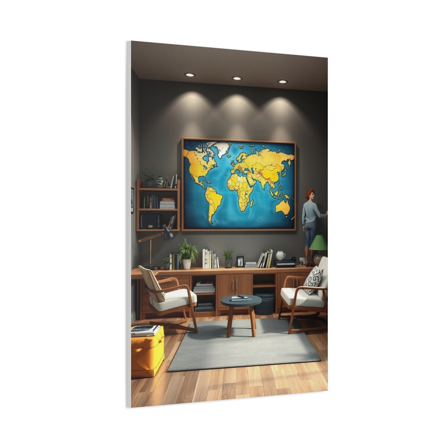 College Room Decor Art Luxury Canvas Wall Art & Canvas Print