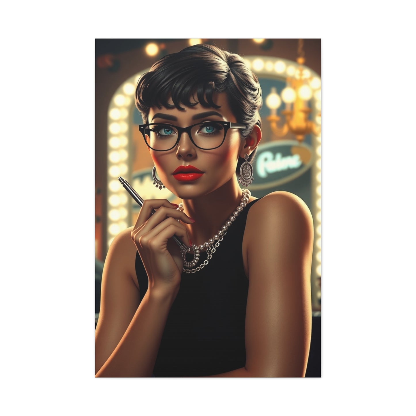 Vision Breakfast At Tiffany’s Characters Art Art Wall Art & Canvas Print