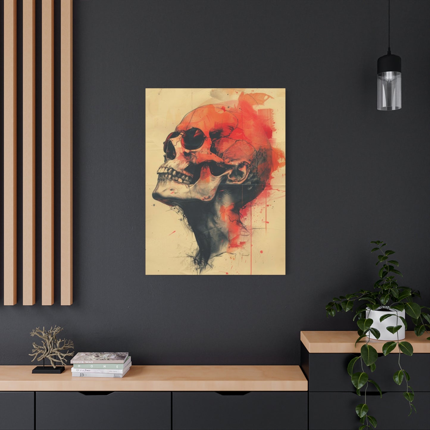 Red Skull Wall Art & Canvas Prints
