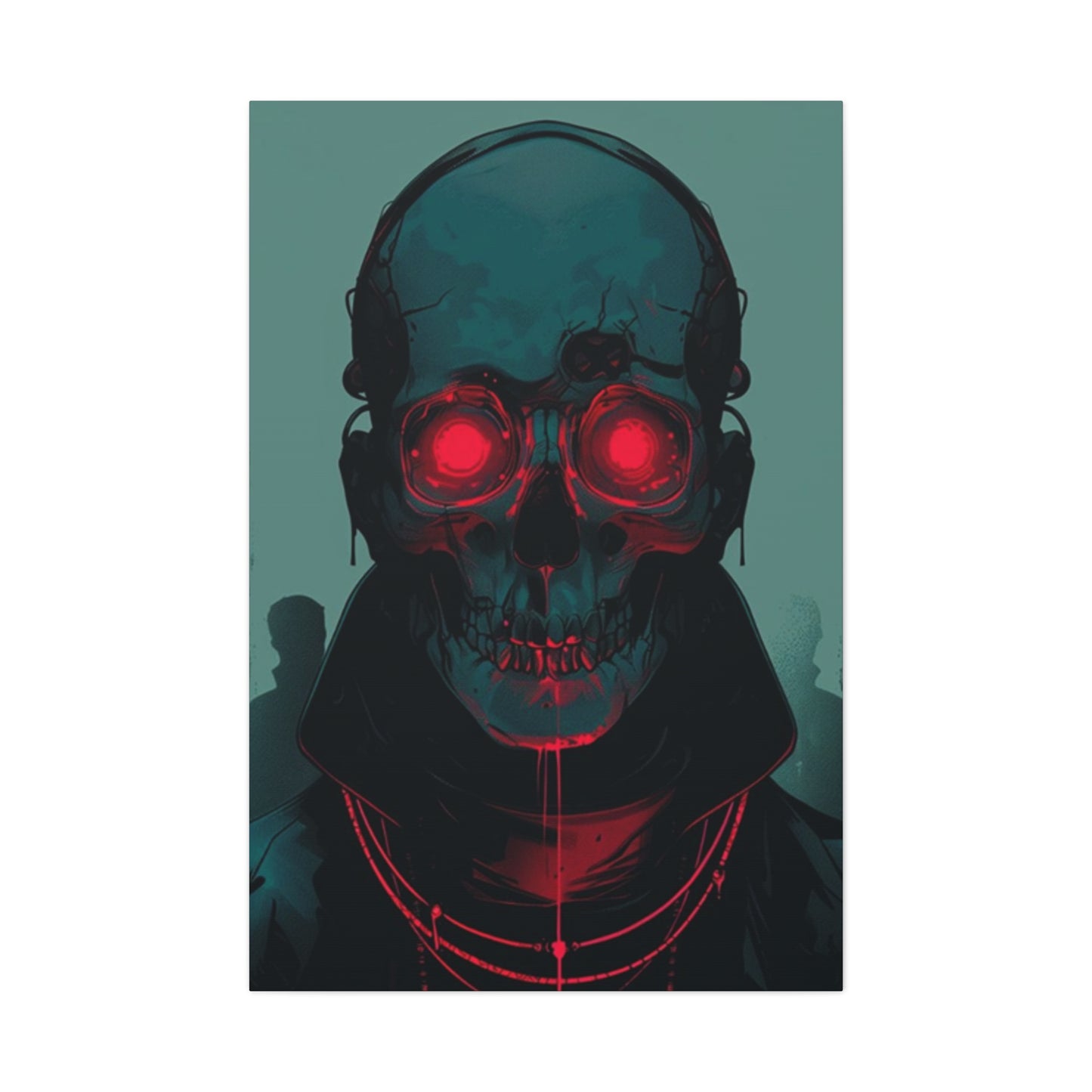 Red Eye Skull Wall Art & Canvas Prints