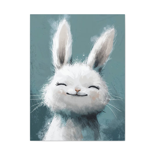 The Small White Bunny Wall Art & Canvas Prints