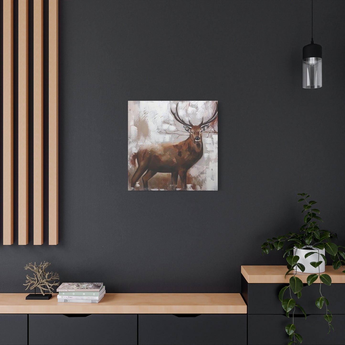 Handmade Reindeer Painting Wall Art & Canvas Prints