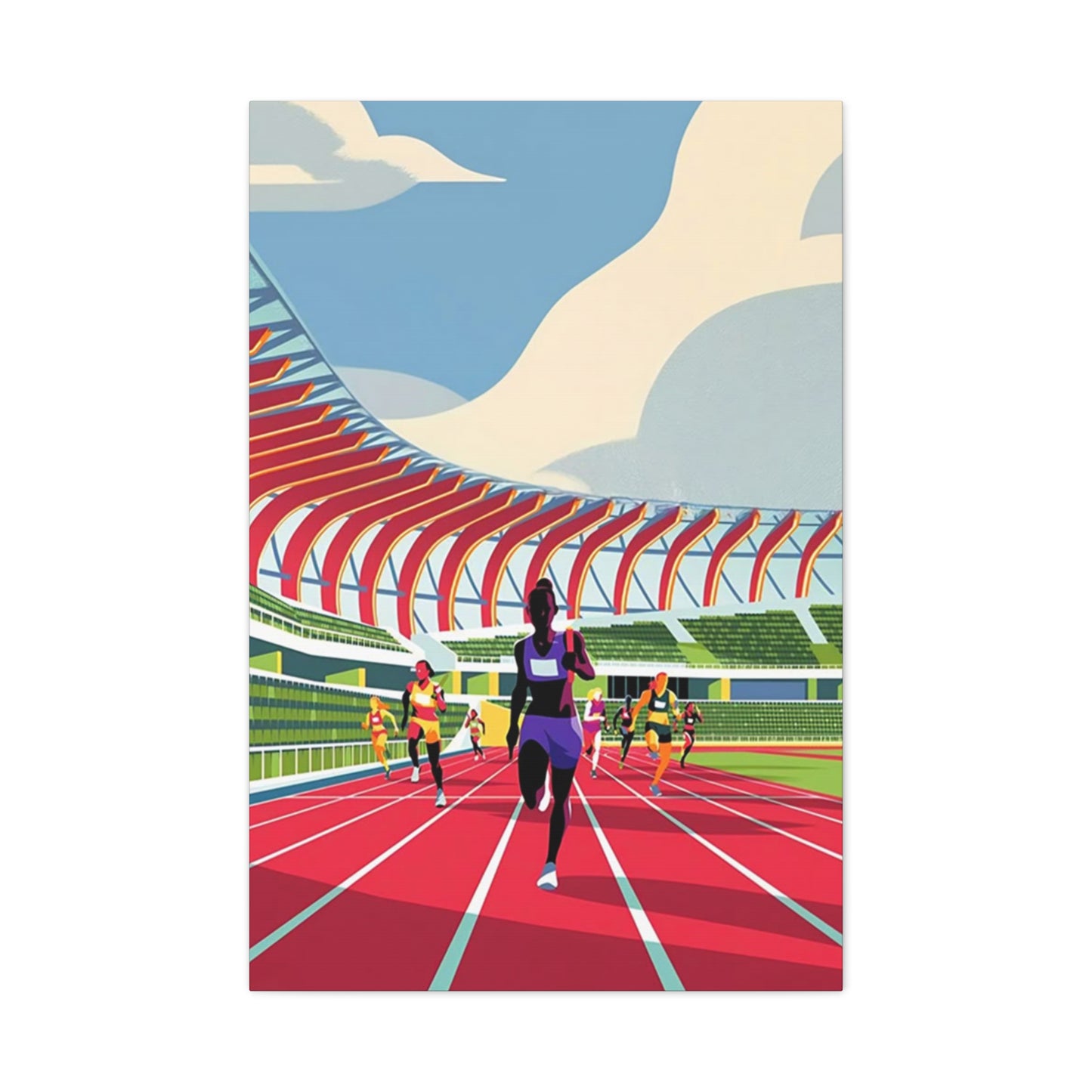 Track Running Poster Wall Art & Canvas Prints
