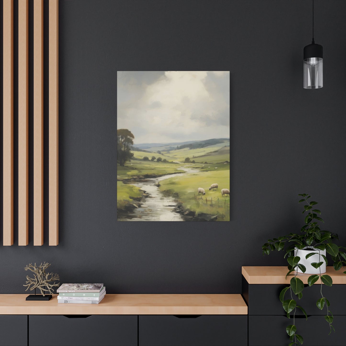 Countryside Water Stream Wall Art & Canvas Prints