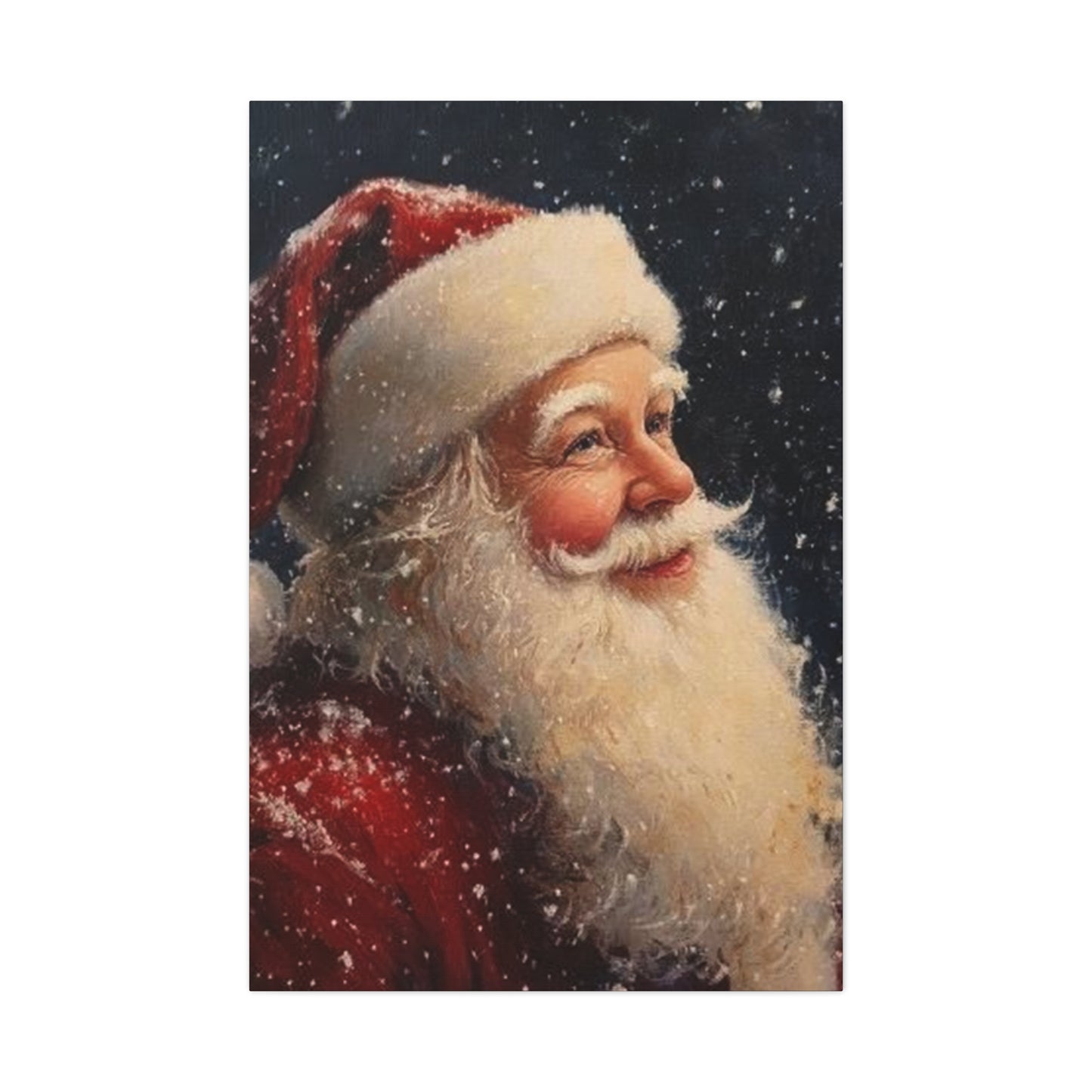 Snowfall Santa Claus Wall Art & Canvas Prints