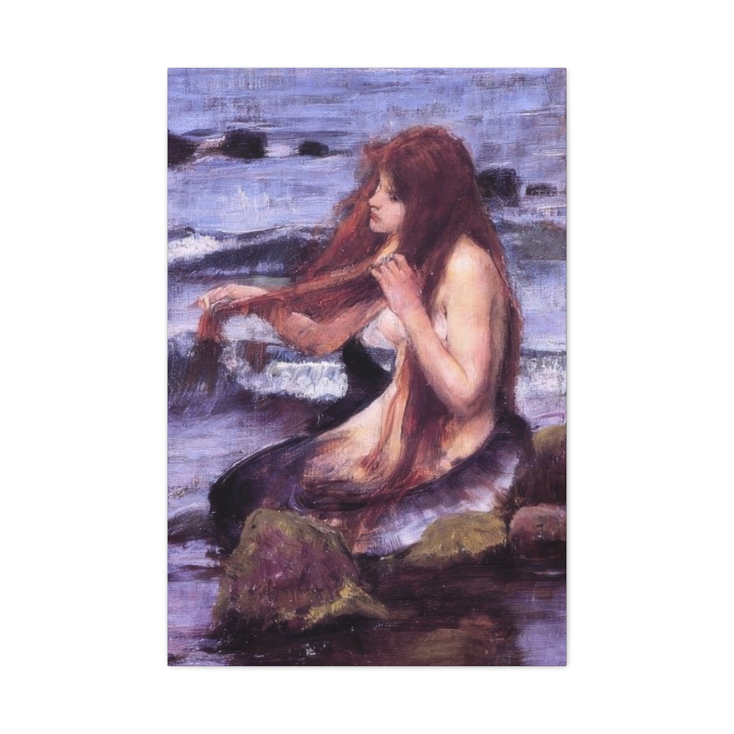 John William Sketch For A Mermaid Wall Art & Canvas Prints