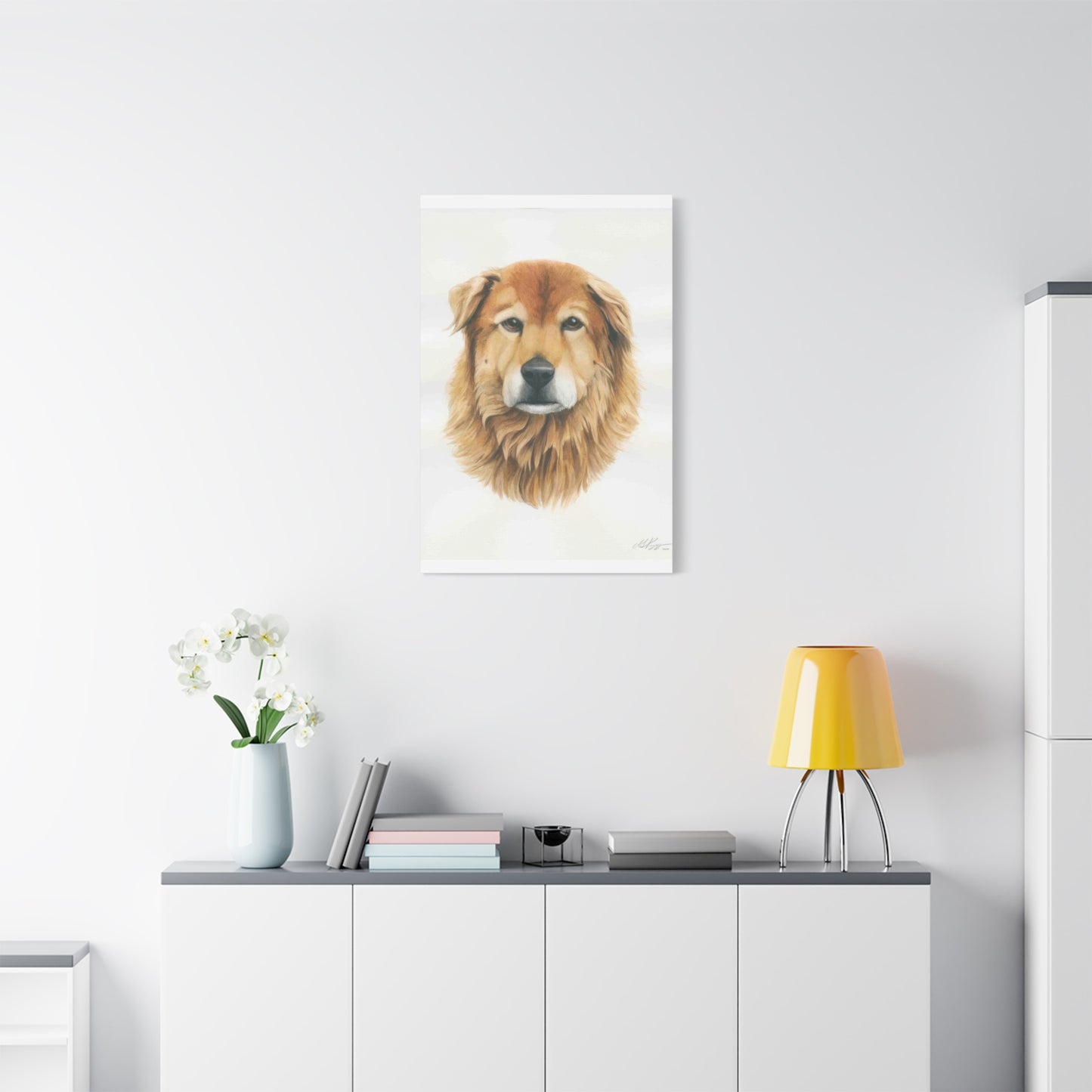 Grace Pop Furry Dog Wall Art & Canvas Prints