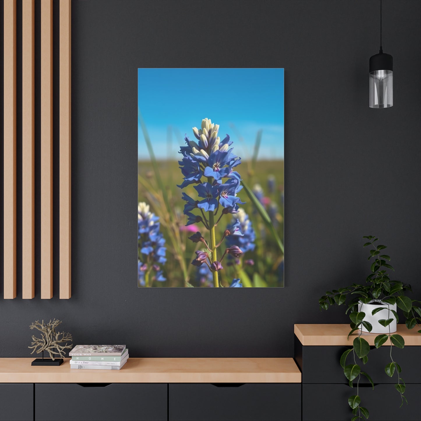 Bluebonnet Flower Art Supreme Gallery Wall Art & Canvas Print