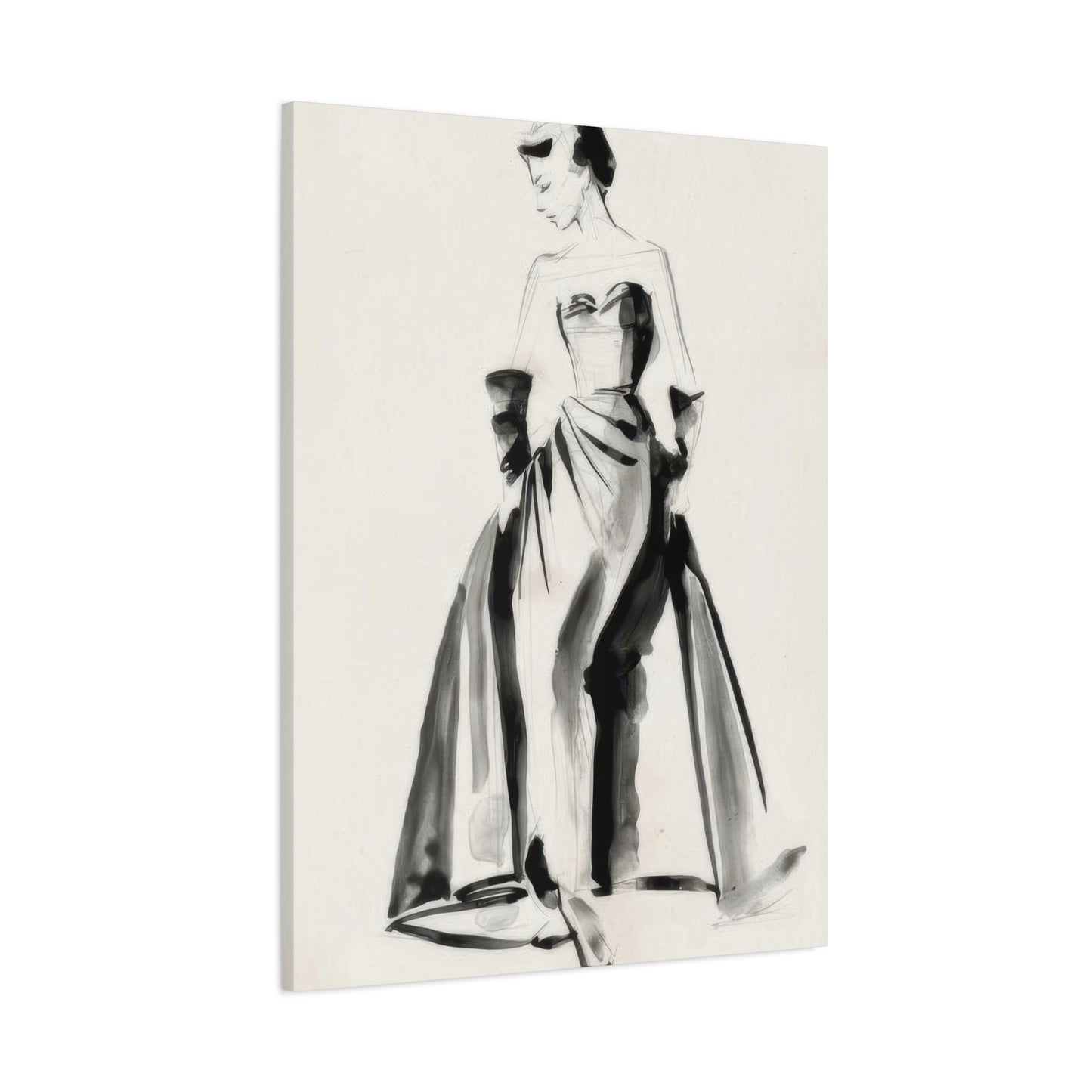 Jennifer Paxton Parker Vintage Costume Sketch Wall Art & Canvas Prints