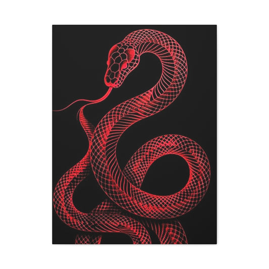 The Red Snake Poster Wall Art & Canvas Prints