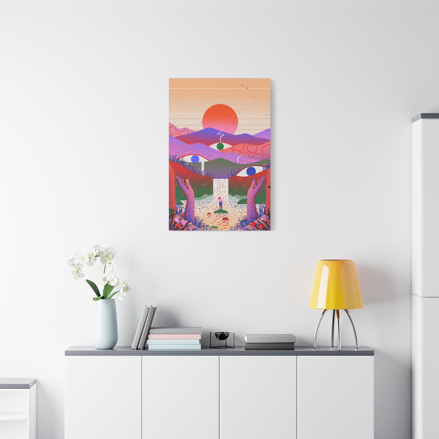 Three Eyes Colorful Wall Art & Canvas Prints