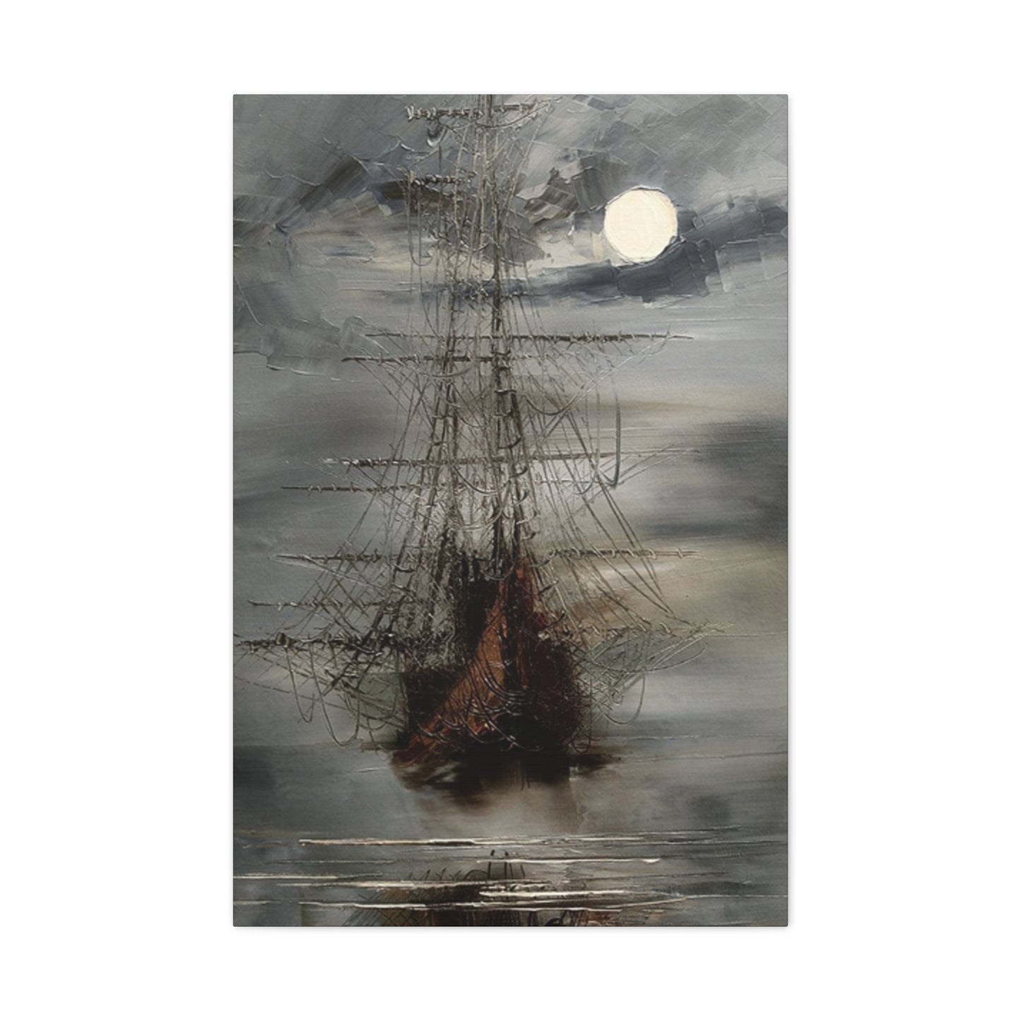 Vintage Ship Sailing Painting Wall Art & Canvas Prints