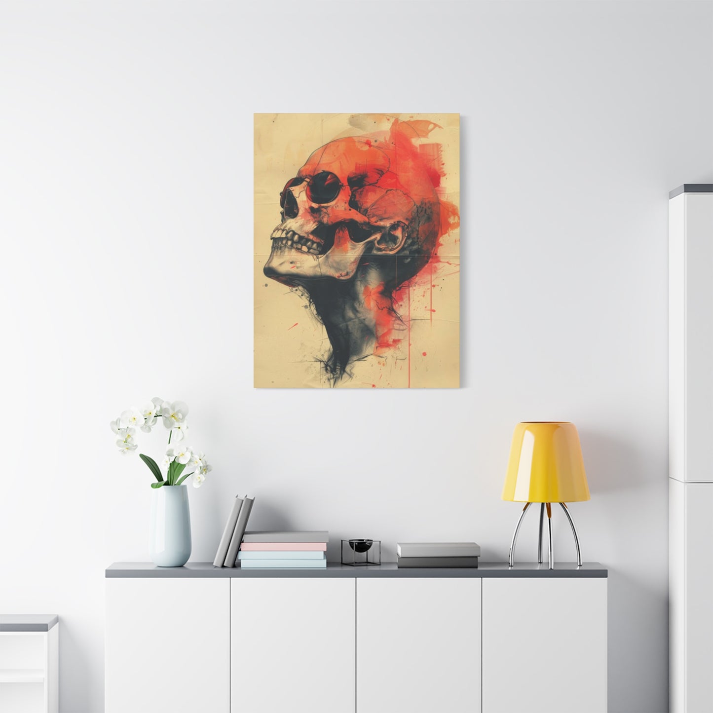 Red Skull Wall Art & Canvas Prints
