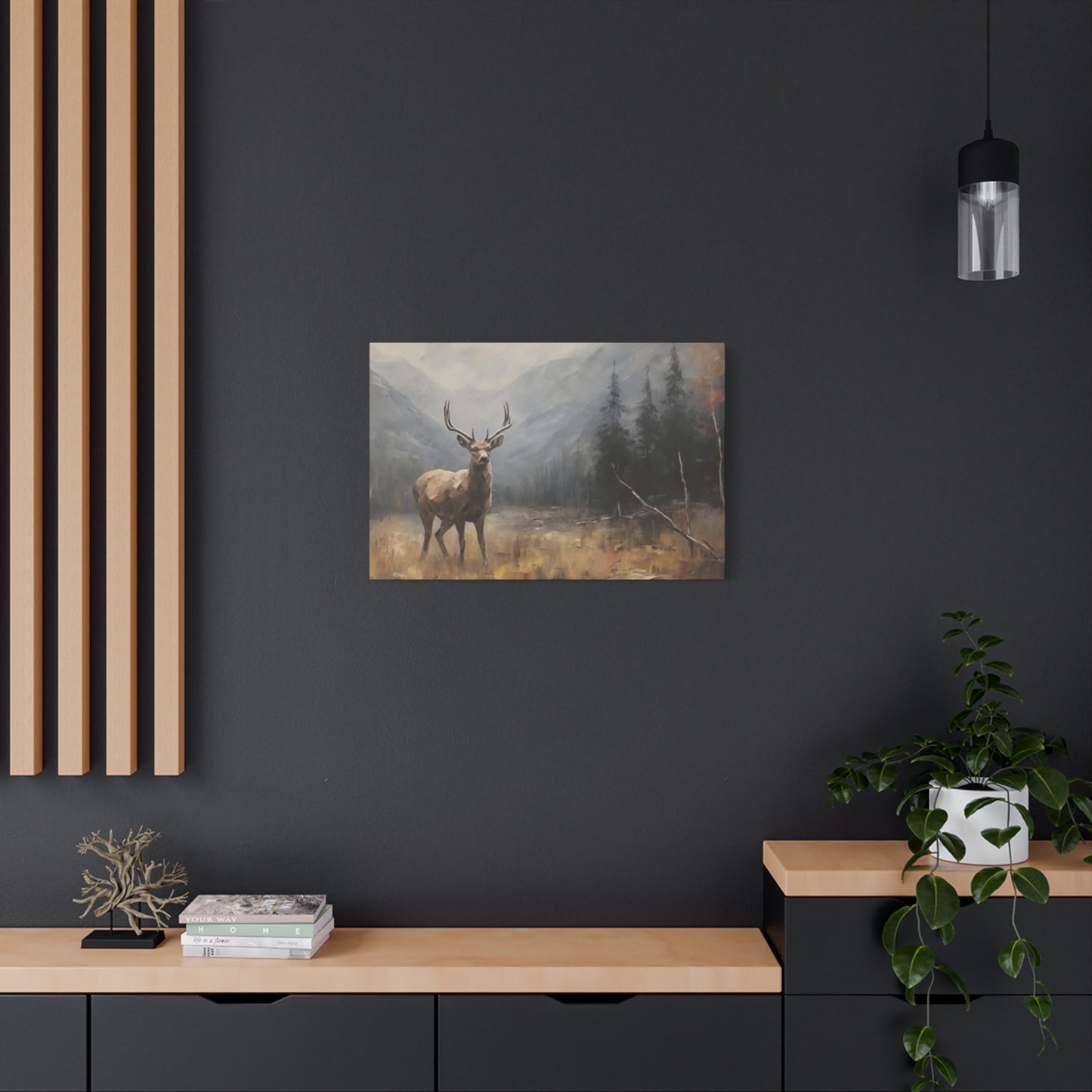 Deer Wildlife Painting Wall Art & Canvas Prints