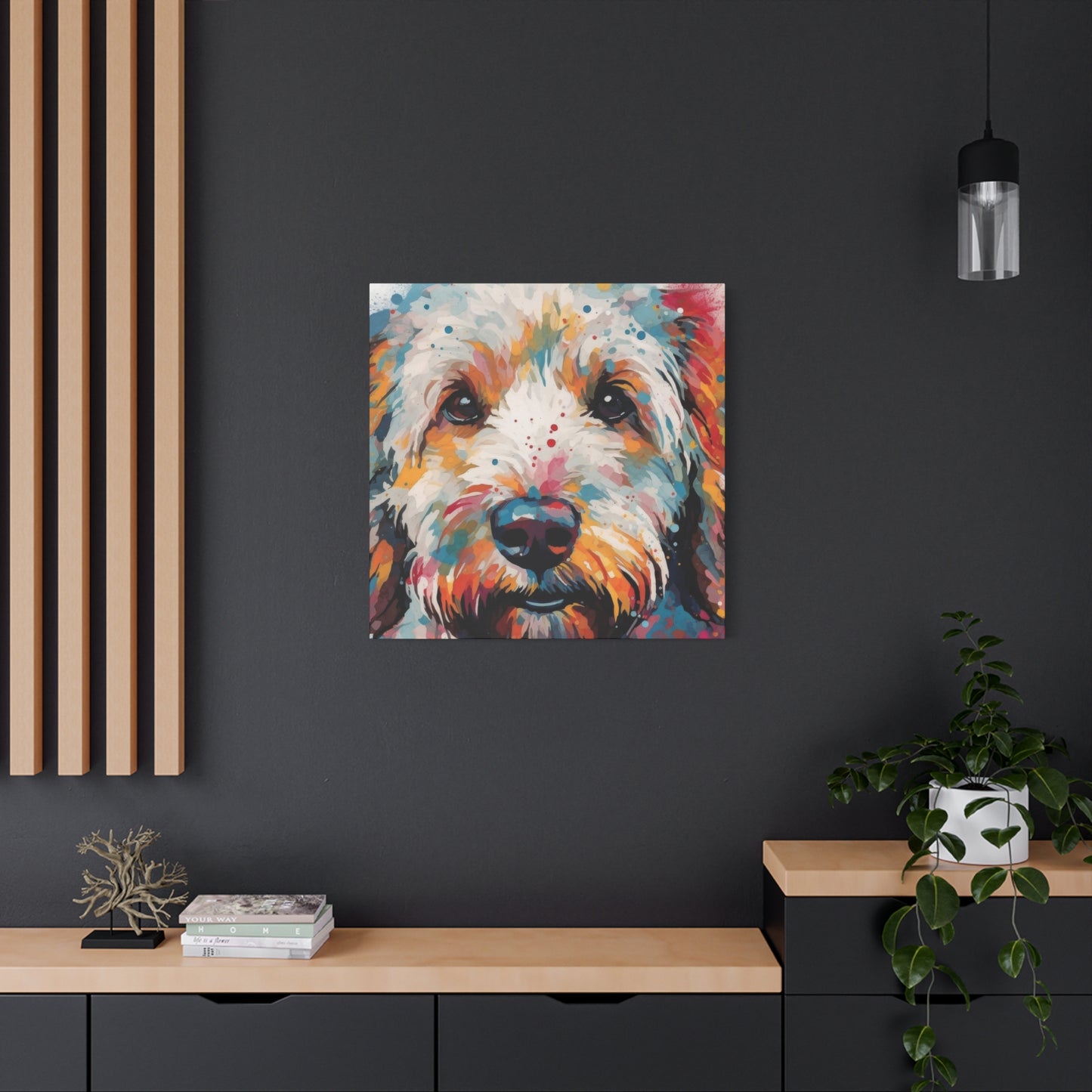 Labradoodle Colorful Wall Art & Canvas Prints