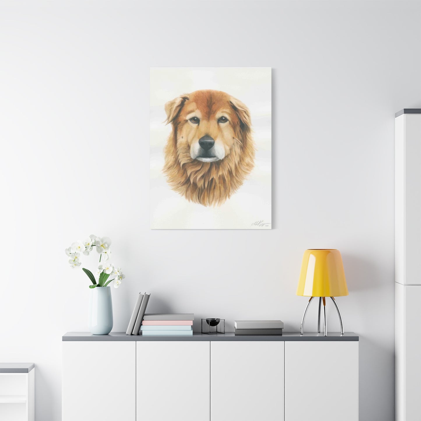 Grace Pop Furry Dog Wall Art & Canvas Prints