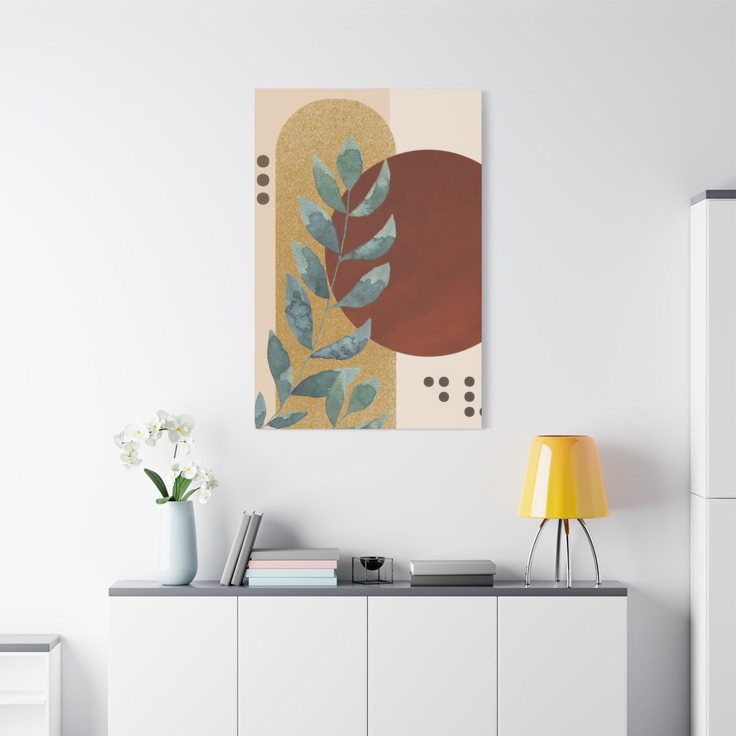 Abstract Plant Earth Tones Wall Art & Canvas Prints