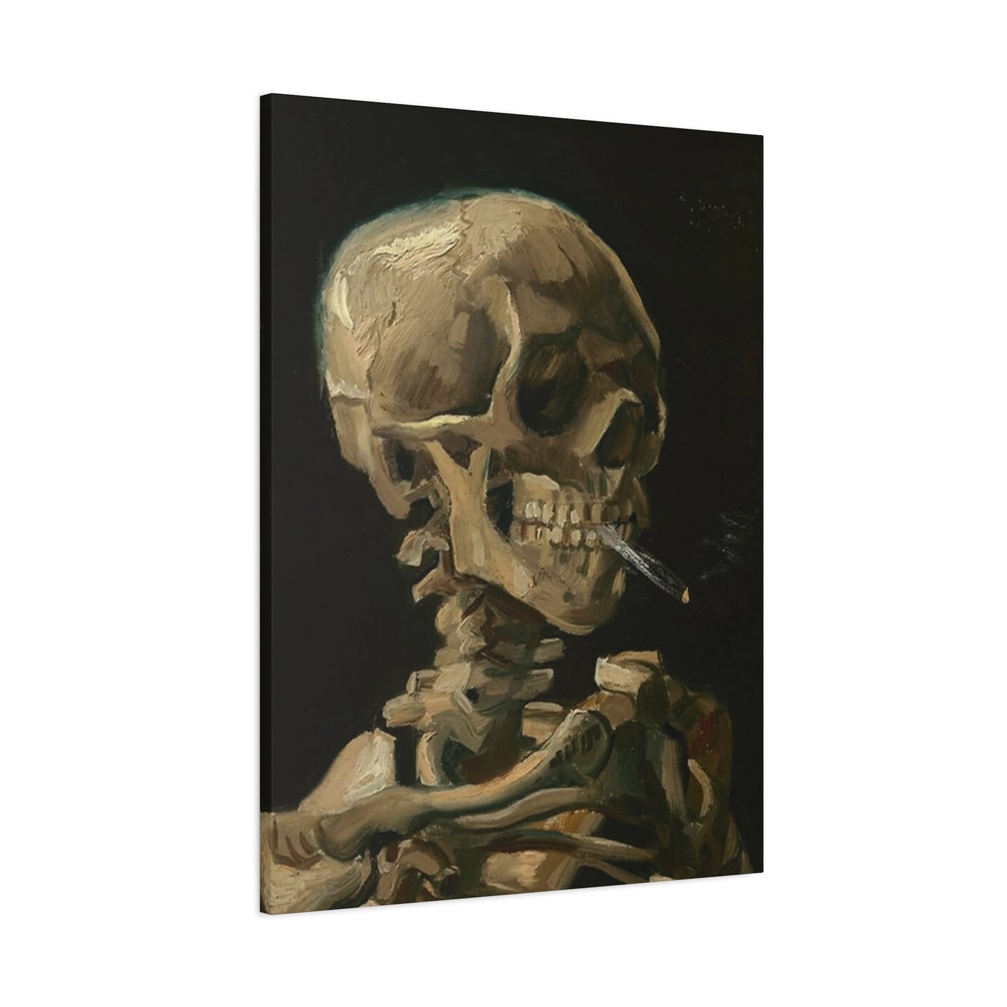 Smoking Skull Wall Art & Canvas Prints