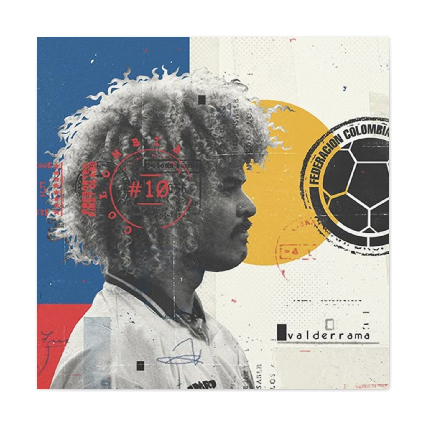 Football Player Abstract Wall Art & Canvas Prints