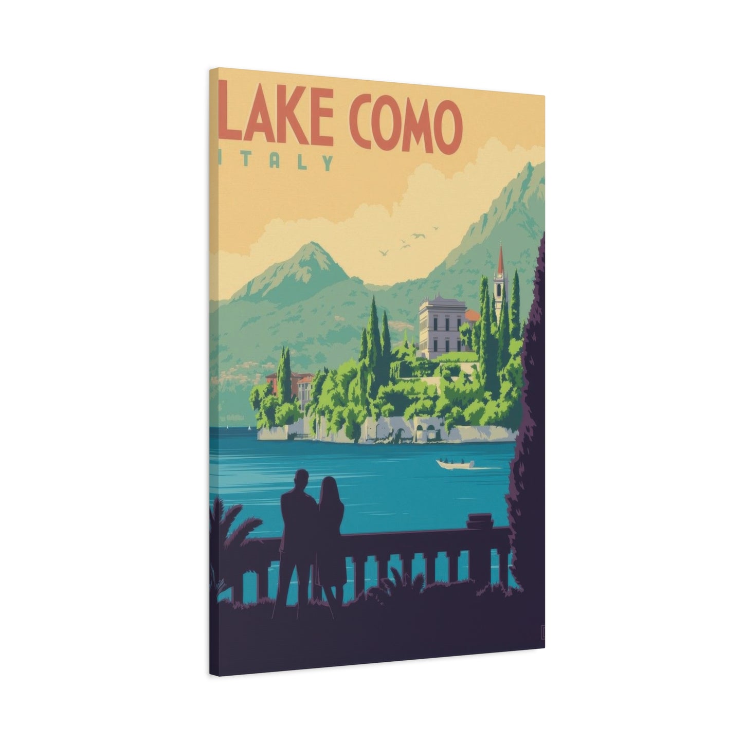 Lake Como Italy Vintage View Wall Art & Canvas Prints
